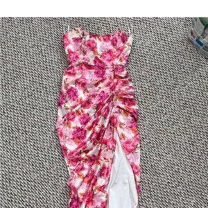 Floral Pink Mini Dress